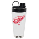 22oz White Stainless Steel Beverage Blender Bottle, Direct Print, Detroit Red Wings