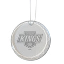 3.25in Round Glass Ornament, Etched, Los Angeles Kings