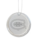 3.25in Round Glass Ornament, Etched, Montreal Canadiens