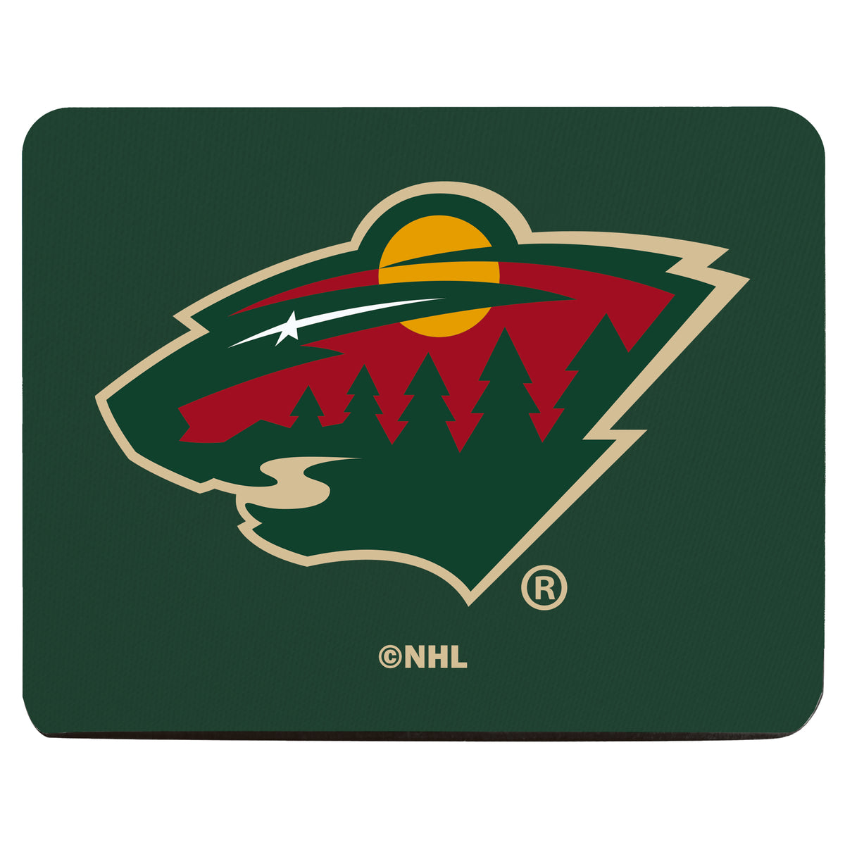 Logo Mousepad, Press Sublimation, Minnesota Wild