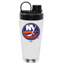22oz White Stainless Steel Beverage Blender Bottle, Direct Print, New York Islanders