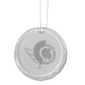 3.25in Round Glass Ornament, Etched, Ottawa Senators