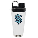22oz White Stainless Steel Beverage Blender Bottle, Direct Print, Seattle Kraken