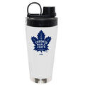 22oz White Stainless Steel Beverage Blender Bottle, Direct Print, Toronto Maple Leafs