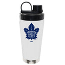 22oz White Stainless Steel Beverage Blender Bottle, Direct Print, Toronto Maple Leafs