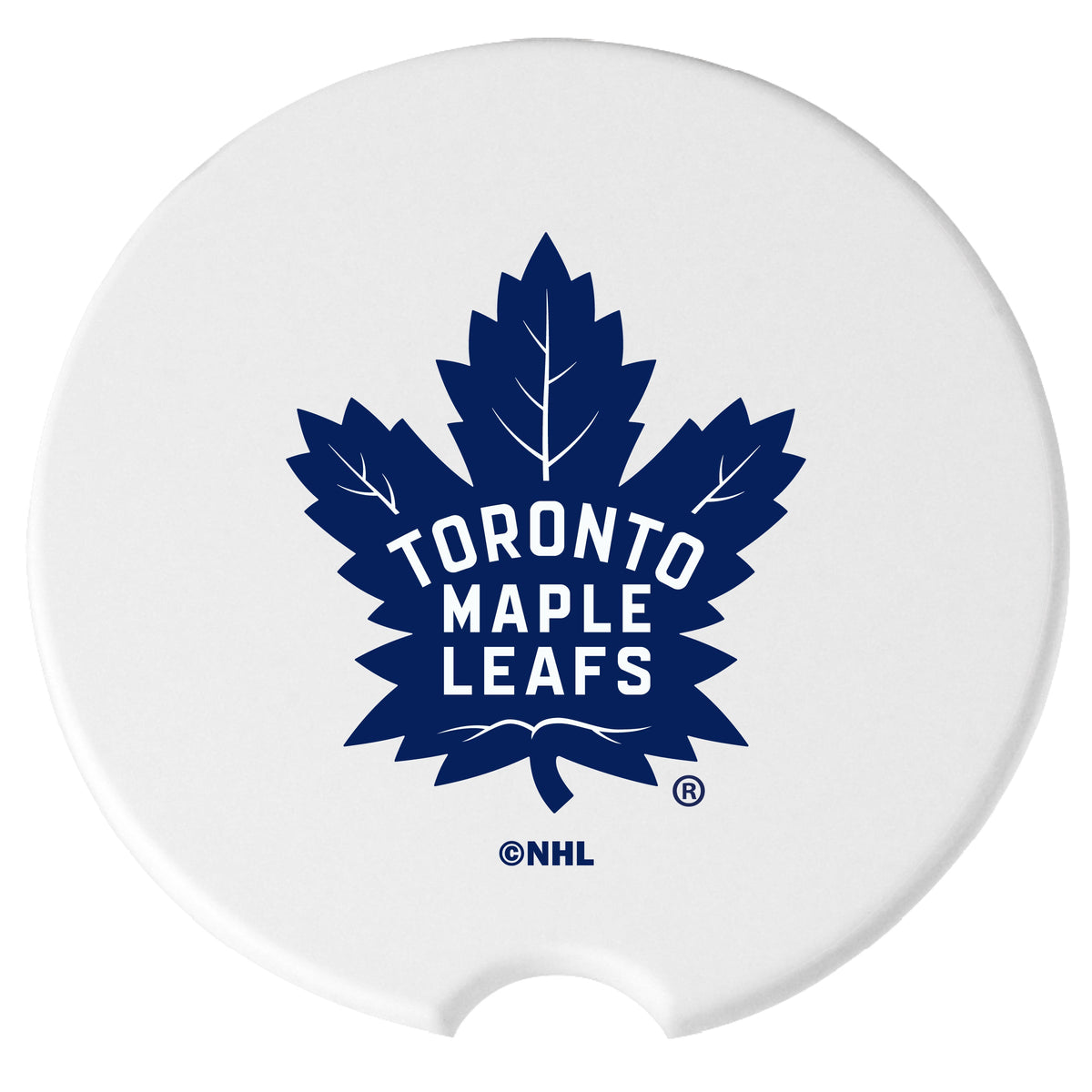 2pk Ceramic Travel Coaster Set, Flatbed Print, Toronto Maple Leafs