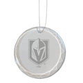3.25in Round Glass Ornament, Etched, Vegas Golden Knights
