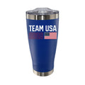 20oz Royal Blue Stainless Steel Tumbler, Direct Print, Team USA 2026 Flag Design, Team USA