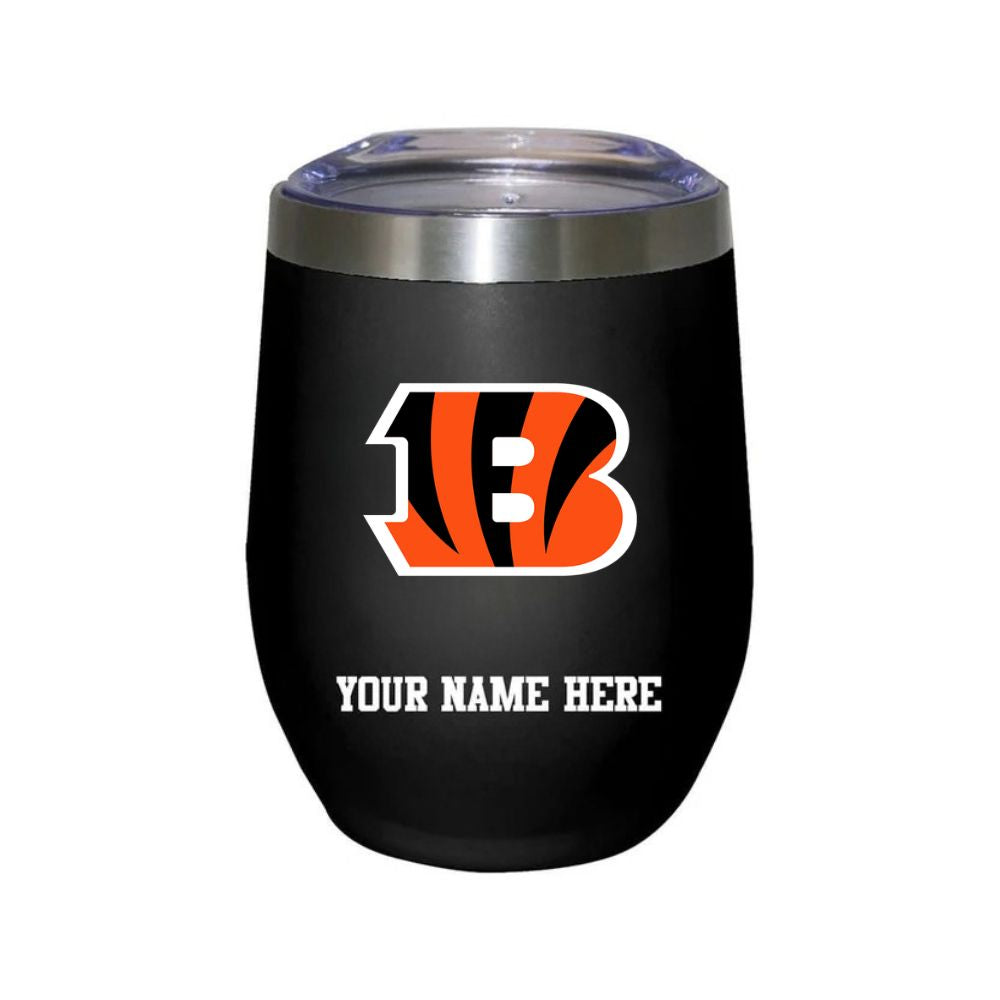 Personalize Your Team 12oz Black Stemless Tumbler