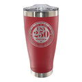 20oz Stainless Steel Tumbler, Red, Etched, 250 Year Anniversary
