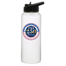 34oz Quencher Water Bottle, White, Direct Print, 250 Year Anniversary