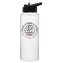 34oz Quencher Water Bottle, White, Etched, 250 Year Anniversary