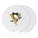 2pk Ceramic Travel Coaster Set, Flatbed Print, Pittsburgh Penguins
