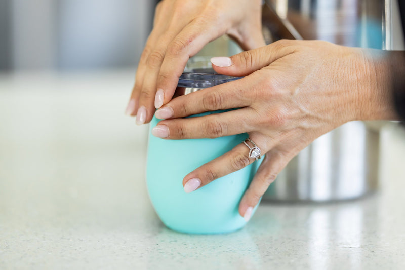 12oz. Ceramic Wine Tumbler | Seaweed