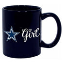 11oz Colored Ceramic Mug Girl | Dallas Cowboys DAL, Dallas Cowboys, Drinkware_category_All, Mug, Mugs, NFL, OldProduct 888966791787 $10.5