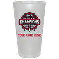 17oz Personalized Frosted Mixing Glass | 2021 National Champion Georgia Bulldogs
