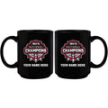 11oz Personalized Black Sublimated Mug | 2021 National Champion Georgia Bulldogs