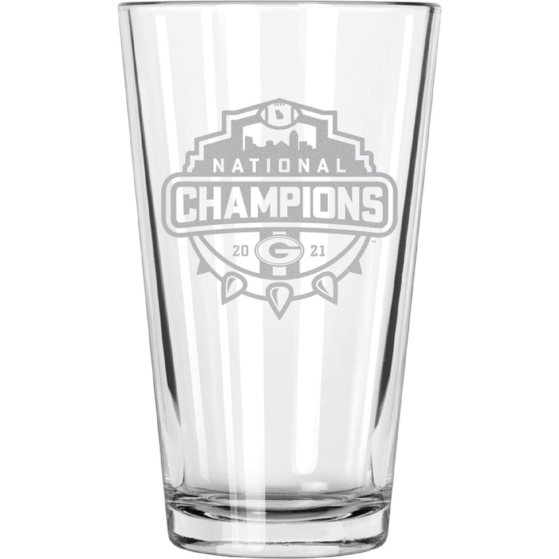 17oz Etched Mixing Glass | 2021 National Champion