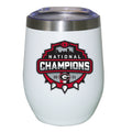 12oz White Stainless Steel Stemless Tumbler | 2021 National Champion