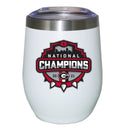 12oz White Stainless Steel Stemless Tumbler | 2021 National Champion