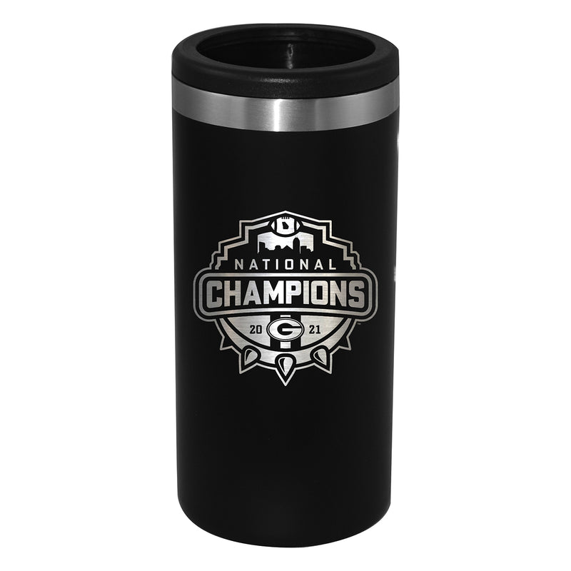 Etched Black Stainless Steel Slim Can Holder | 2021 National Champion