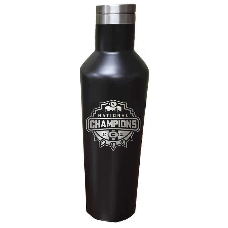 17oz Etched Black Infifinity Bottle | 2021 National Champion