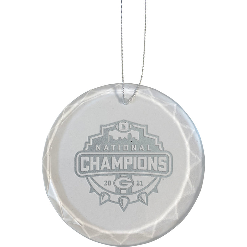 Etched Faceted Glass Ornament | 2021 National Champion