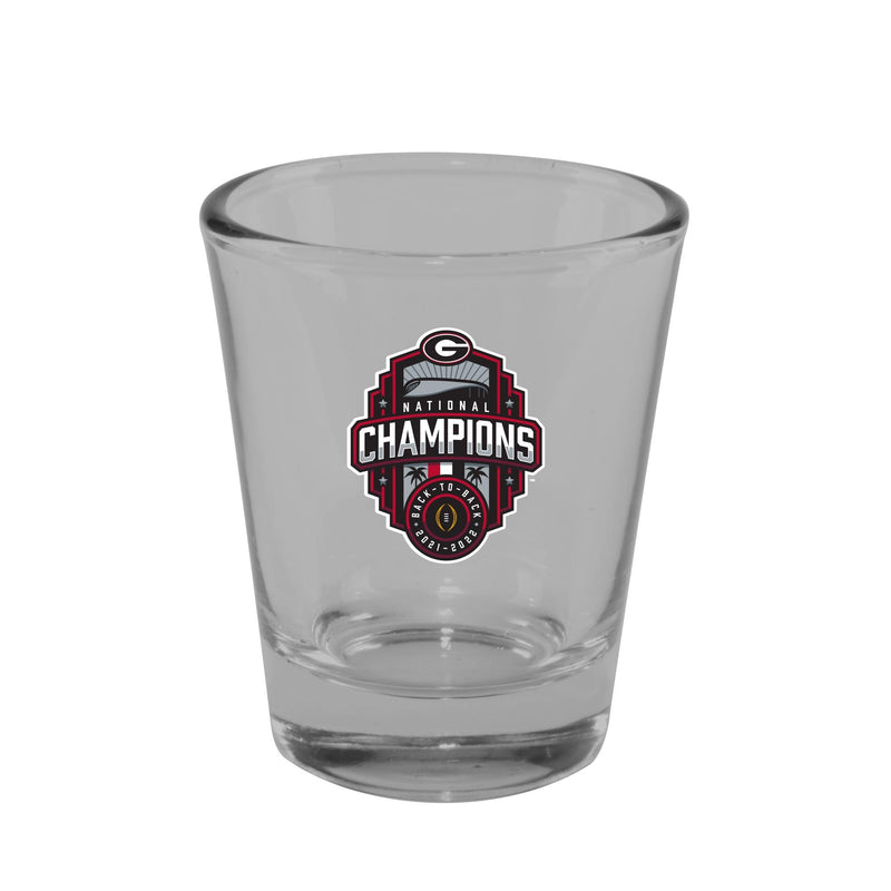 2oz Direct Print Shot Glass | 2022 National Champion Georgia Bulldogs