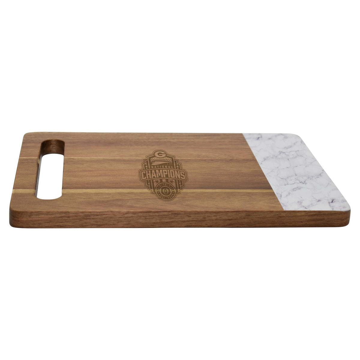 Acacia w/ Faux Marble Board | 2022 National Champion Georgia Bulldogs