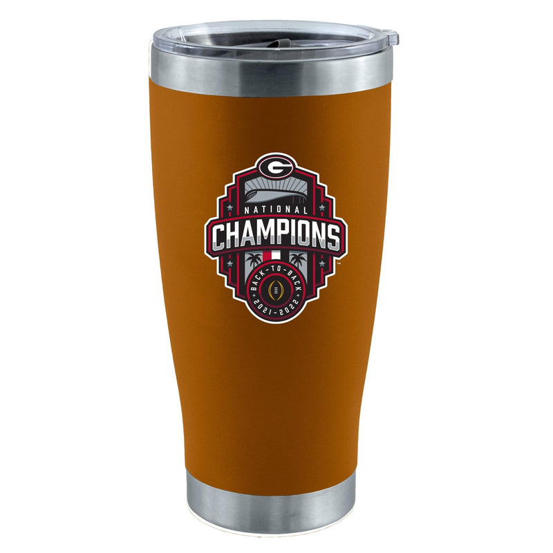 20oz Canyon Direct Print Stainless Steel Tumbler | 2022 National Champion Georgia Bulldogs