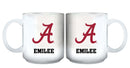 11oz White Personalized Ceramic Mug | Alabama Crimson Tide AL, Alabama Crimson Tide, COL, CurrentProduct, Custom Drinkware, Drinkware_category_All, Gift Ideas, Personalization, Personalized_Personalized 194207464816 $20.11