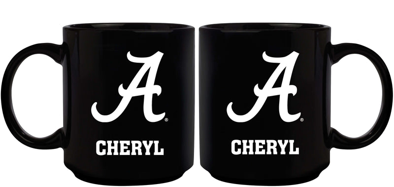 11oz Black Personalized Ceramic Mug | Alabama Crimson Tide AL, Alabama Crimson Tide, COL, CurrentProduct, Custom Drinkware, Drinkware_category_All, Gift Ideas, Personalization, Personalized_Personalized 194207389706 $20.11