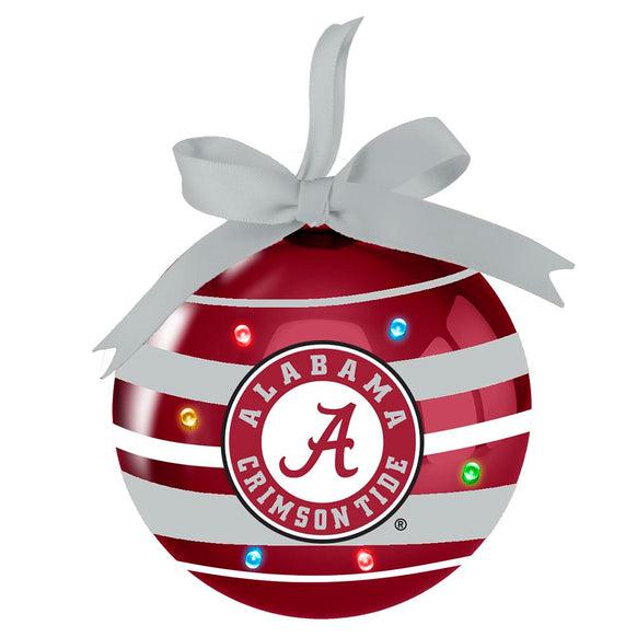 3IN STRPD LED BALL Ornament | Alabama Crimson Tide
AL, Alabama Crimson Tide, COL, OldProduct
The Memory Company