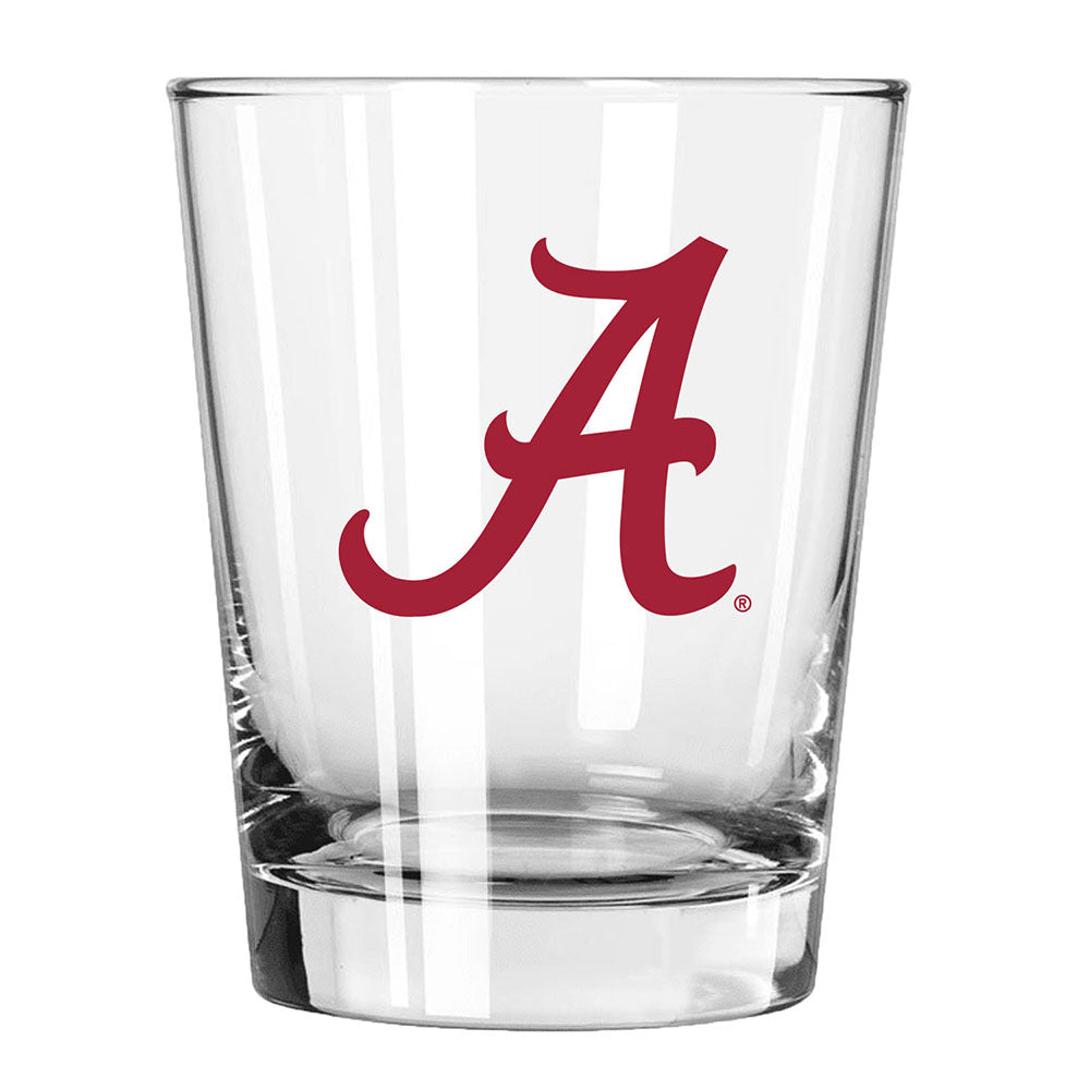 15oz Glass Tumbler | Alabama Crimson Tide AL, Alabama Crimson Tide, COL, CurrentProduct, Drinkware_category_All 888966938564 $11