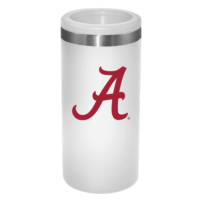 12oz White Slim Can Holder | Alabama Crimson Tide