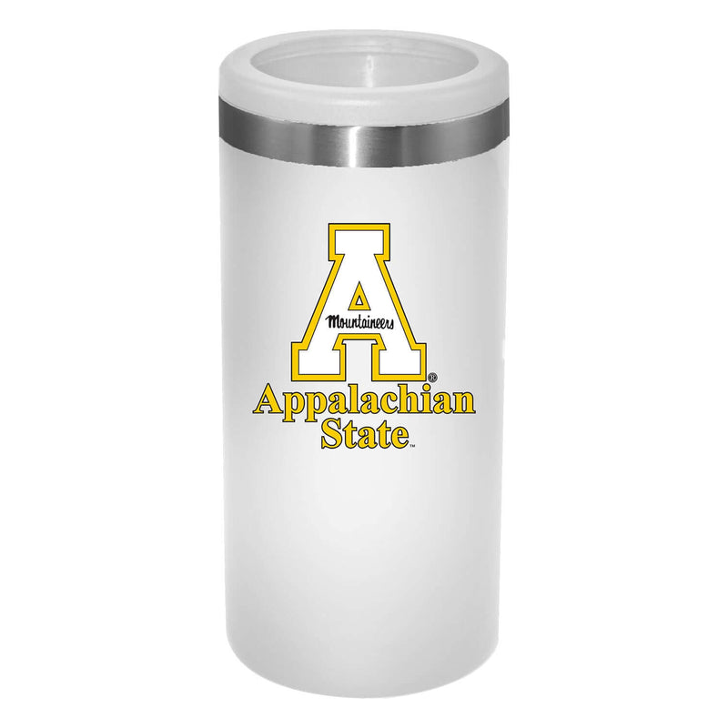12oz White Slim Can Holder | Appalachian State Mountaineers