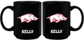 15oz Black Personalized Ceramic Mug | Arkansas Razorbacks ARK, Arkansas Razorbacks, COL, CurrentProduct, Drinkware_category_All, Engraved, Personalized_Personalized 194207505083 $21.86