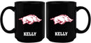 15oz Black Personalized Ceramic Mug | Arkansas Razorbacks ARK, Arkansas Razorbacks, COL, CurrentProduct, Drinkware_category_All, Engraved, Personalized_Personalized 194207505083 $21.86