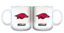 11oz White Personalized Ceramic Mug | University of Arkansas, Fayetteville ARK, Arkansas Razorbacks, COL, CurrentProduct, Custom Drinkware, Drinkware_category_All, Gift Ideas, Personalization, Personalized_Personalized 194207464823 $20.11