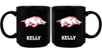11oz Black Personalized Ceramic Mug | Arkansas Razorbacks ARK, Arkansas Razorbacks, COL, CurrentProduct, Custom Drinkware, Drinkware_category_All, Gift Ideas, Personalization, Personalized_Personalized 194207389683 $20.11