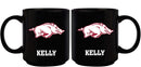 11oz Black Personalized Ceramic Mug | Arkansas Razorbacks ARK, Arkansas Razorbacks, COL, CurrentProduct, Custom Drinkware, Drinkware_category_All, Gift Ideas, Personalization, Personalized_Personalized 194207389683 $20.11