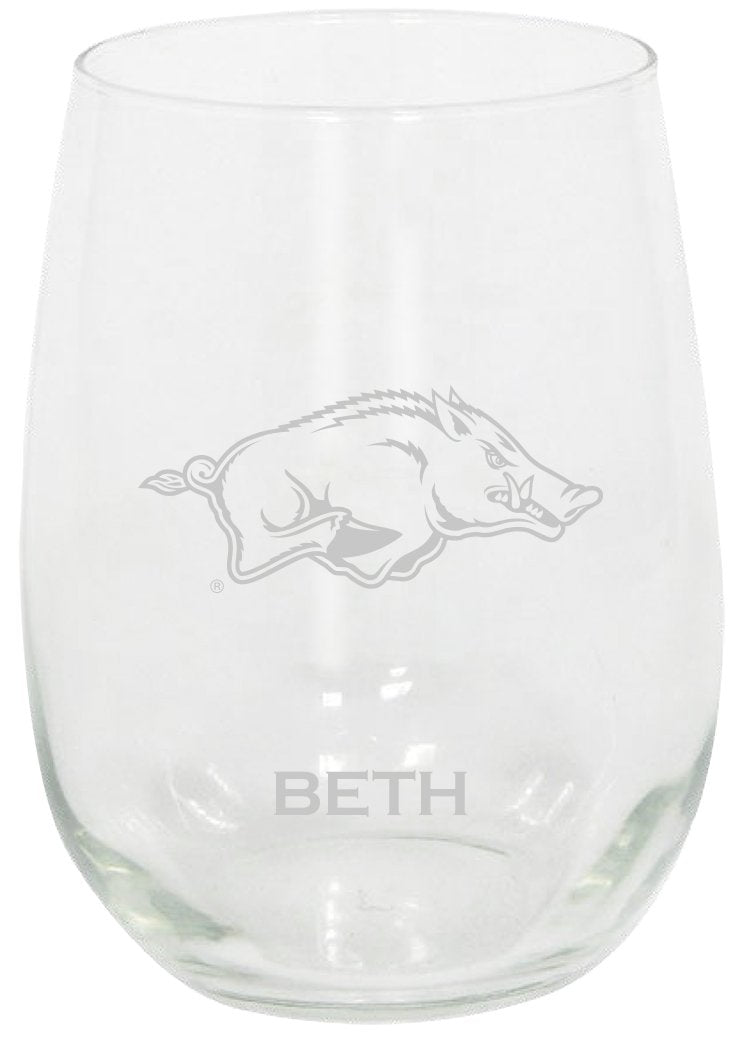 15oz Personalized Stemless Glass Tumbler | Arkansas Razorbacks
ARK, Arkansas Razorbacks, COL, CurrentProduct, Custom Drinkware, Drinkware_category_All, Gift Ideas, Personalization, Personalized_Personalized
The Memory Company