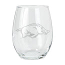 15oz Etched Stemless Tumbler | Arkansas Razorbacks ARK, Arkansas Razorbacks, COL, CurrentProduct, Drinkware_category_All 194207264546 $12.49