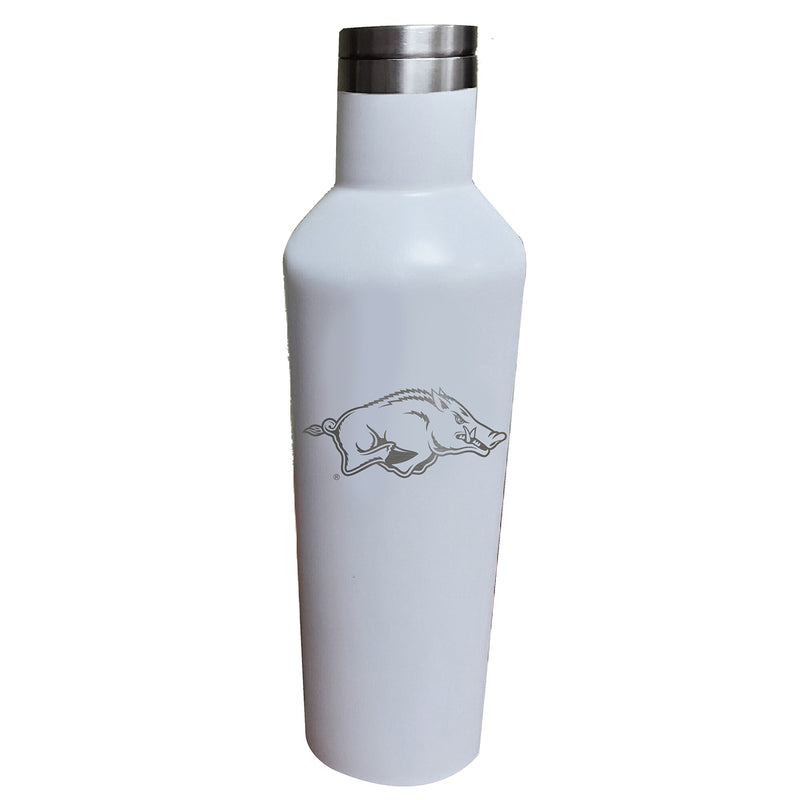 17oz White Etched Infinity Bottle | Arkansas Razorbacks