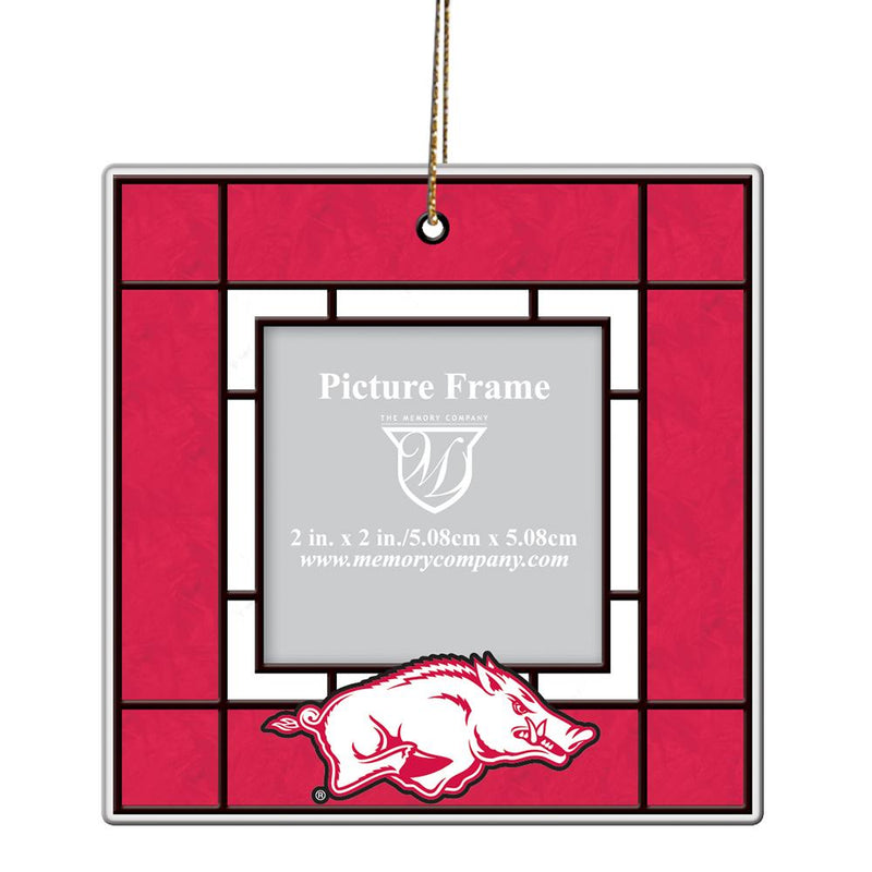 Art Glass Frame Ornament | Arkansas Razorbacks
ARK, Arkansas Razorbacks, COL, OldProduct
The Memory Company