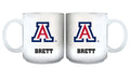 11oz White Personalized Ceramic Mug | The Univeristy of Arizona Arizona Wildcats, ARZ, COL, CurrentProduct, Custom Drinkware, Drinkware_category_All, Gift Ideas, Personalization, Personalized_Personalized 194207464830 $20.11