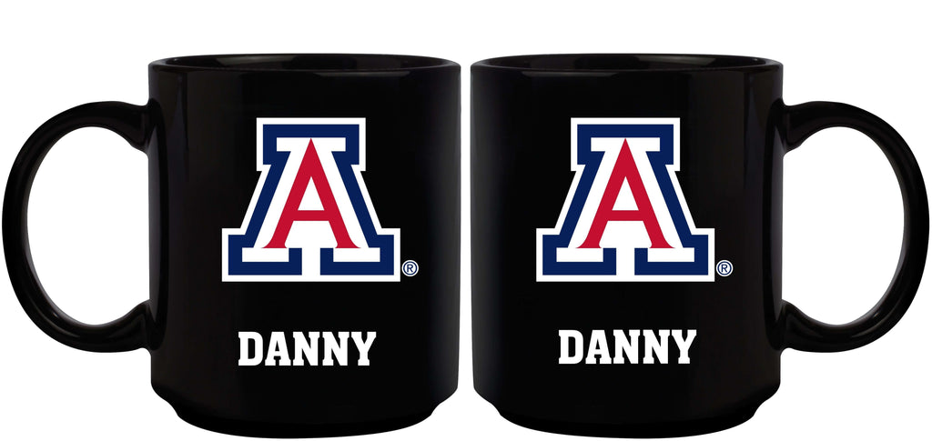 11oz Black Personalized Ceramic Mug | Arizona Wildcats Arizona Wildcats, ARZ, COL, CurrentProduct, Custom Drinkware, Drinkware_category_All, Gift Ideas, Personalization, Personalized_Personalized 194207389669 $20.11