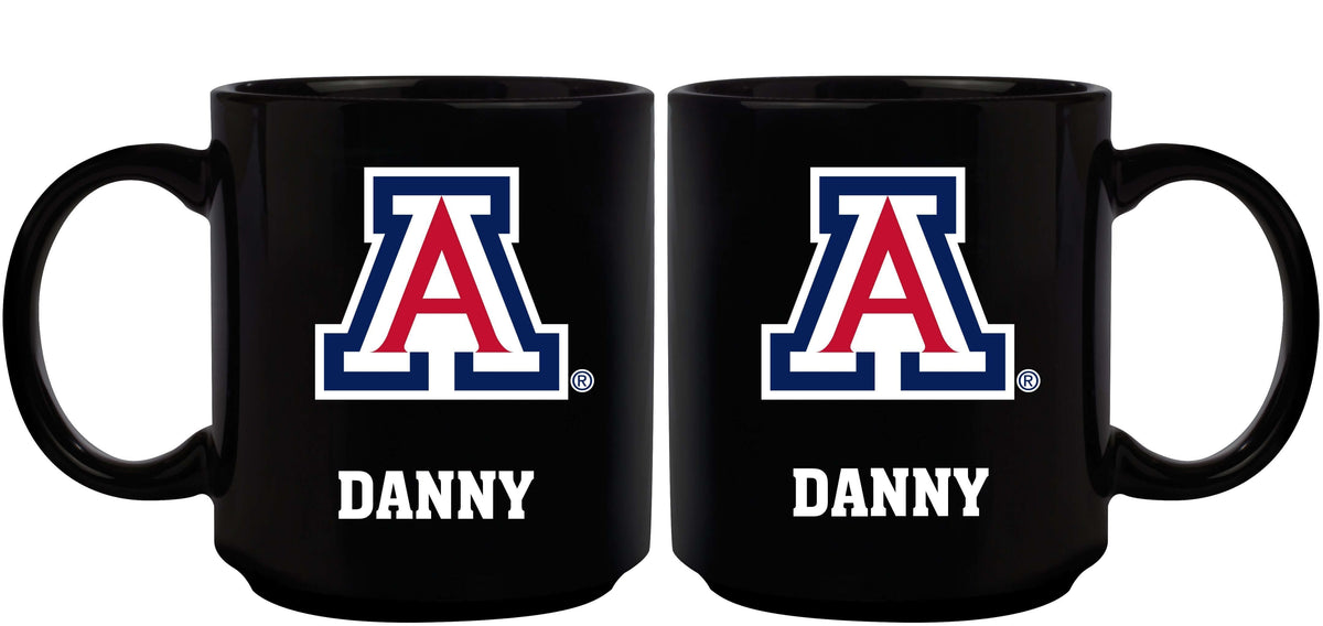 11oz Black Personalized Ceramic Mug | Arizona Wildcats Arizona Wildcats, ARZ, COL, CurrentProduct, Custom Drinkware, Drinkware_category_All, Gift Ideas, Personalization, Personalized_Personalized 194207389669 $20.11