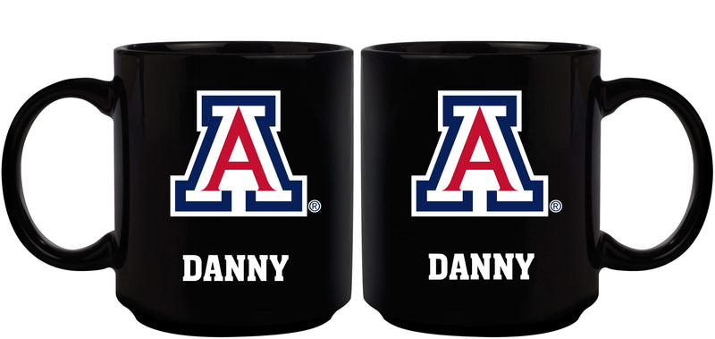 11oz Black Personalized Ceramic Mug | Arizona Wildcats Arizona Wildcats, ARZ, COL, CurrentProduct, Custom Drinkware, Drinkware_category_All, Gift Ideas, Personalization, Personalized_Personalized 194207389669 $20.11