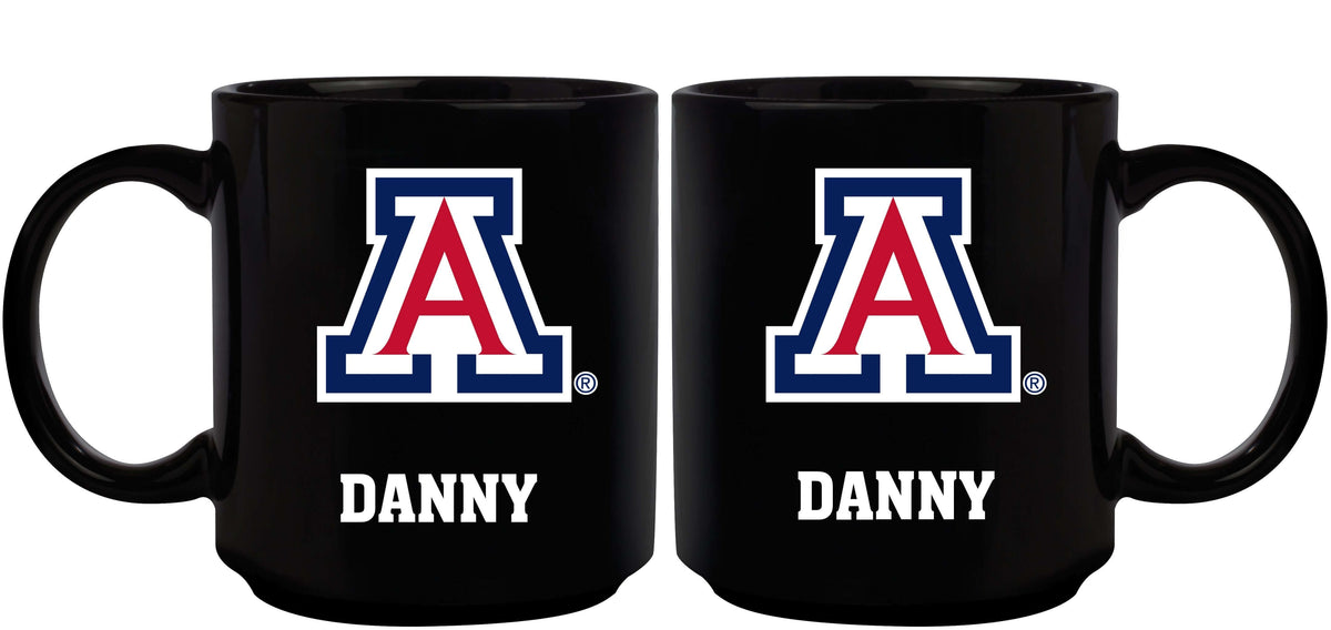 11oz Black Personalized Ceramic Mug | Arizona Wildcats Arizona Wildcats, ARZ, COL, CurrentProduct, Custom Drinkware, Drinkware_category_All, Gift Ideas, Personalization, Personalized_Personalized 194207389669 $20.11